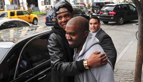 Kim Kardashian And Kanye West Sighting In New York City - April 22, 2013