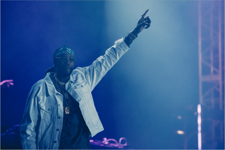 Say goodbye! 2 Chainz exits the stage after a great set in California at ComplexCon