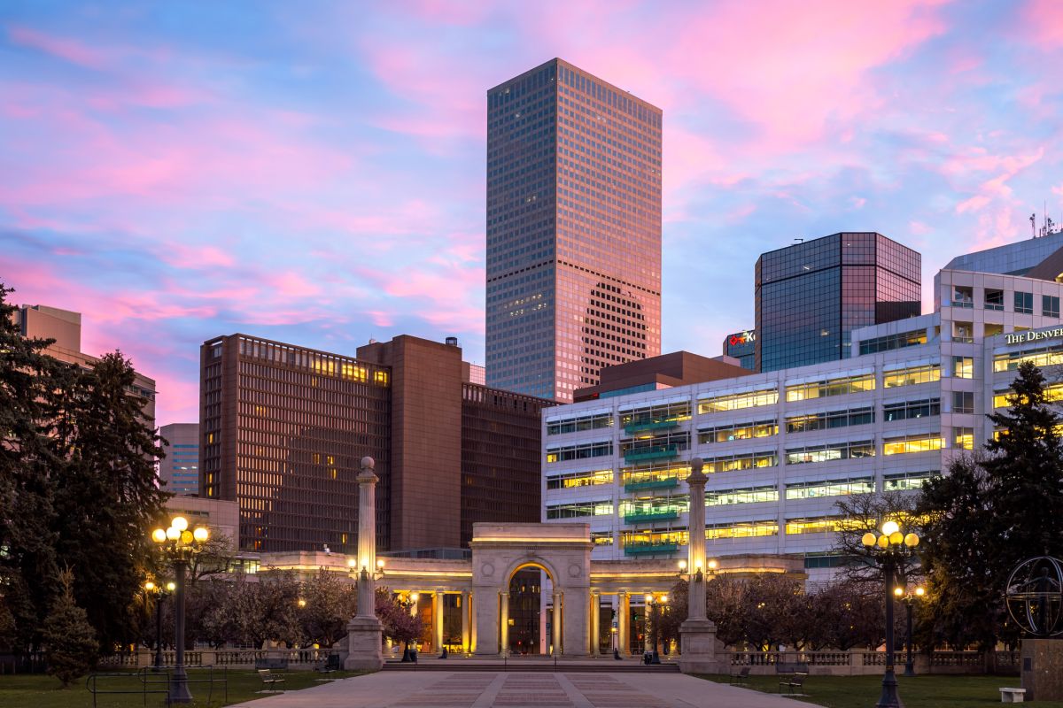 Civic Center Park, Denver, Colorado, America