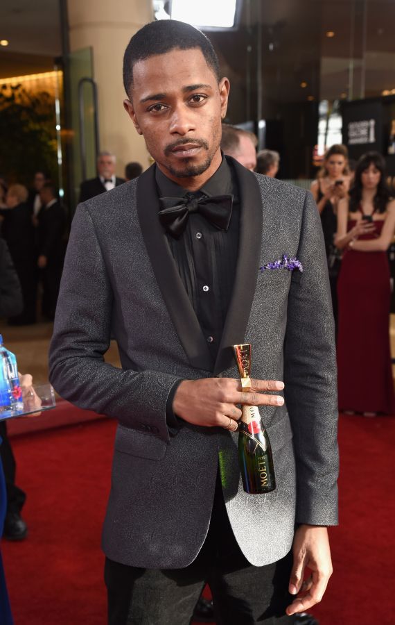 Moet & Chandon At The 74th Annual Golden Globe Awards - Red Carpet