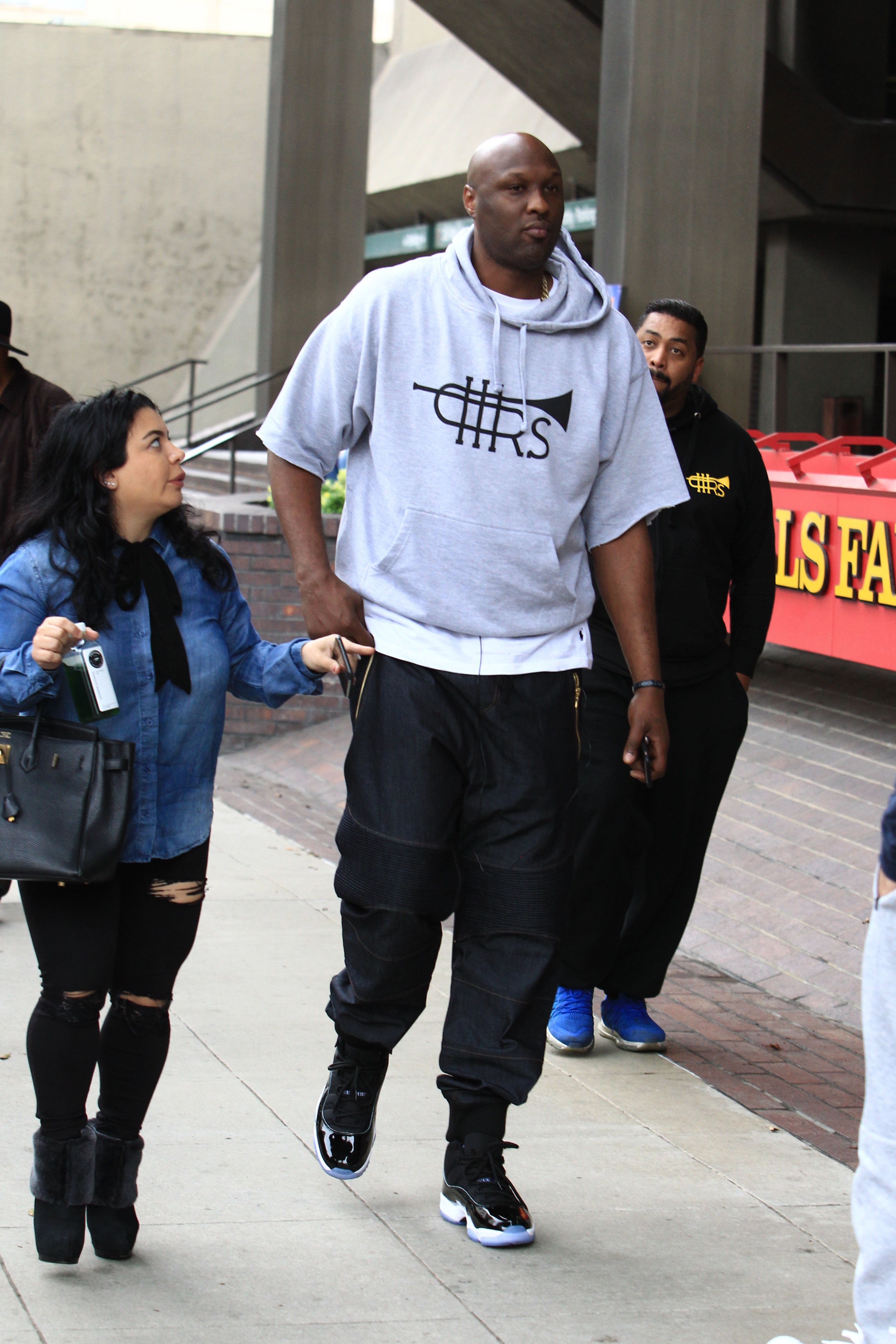 Lamar Odom Filming In L.A.