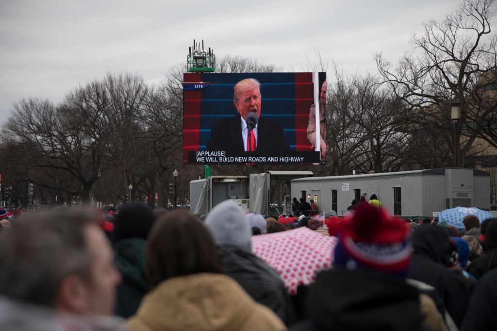 Protesters And Trump Supporters Gather In D.C. For Donald Trump Inauguration