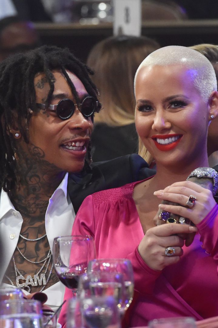 Even after splitting, Amber & Wiz were all smiles at the ‘Pre-GRAMMY Gala and Salute to Industry Icons Honoring Debra Lee.’