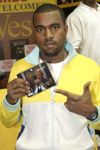 Kanye West Signs His Album Late Registration at Tower Records in New York City - August 30, 2005