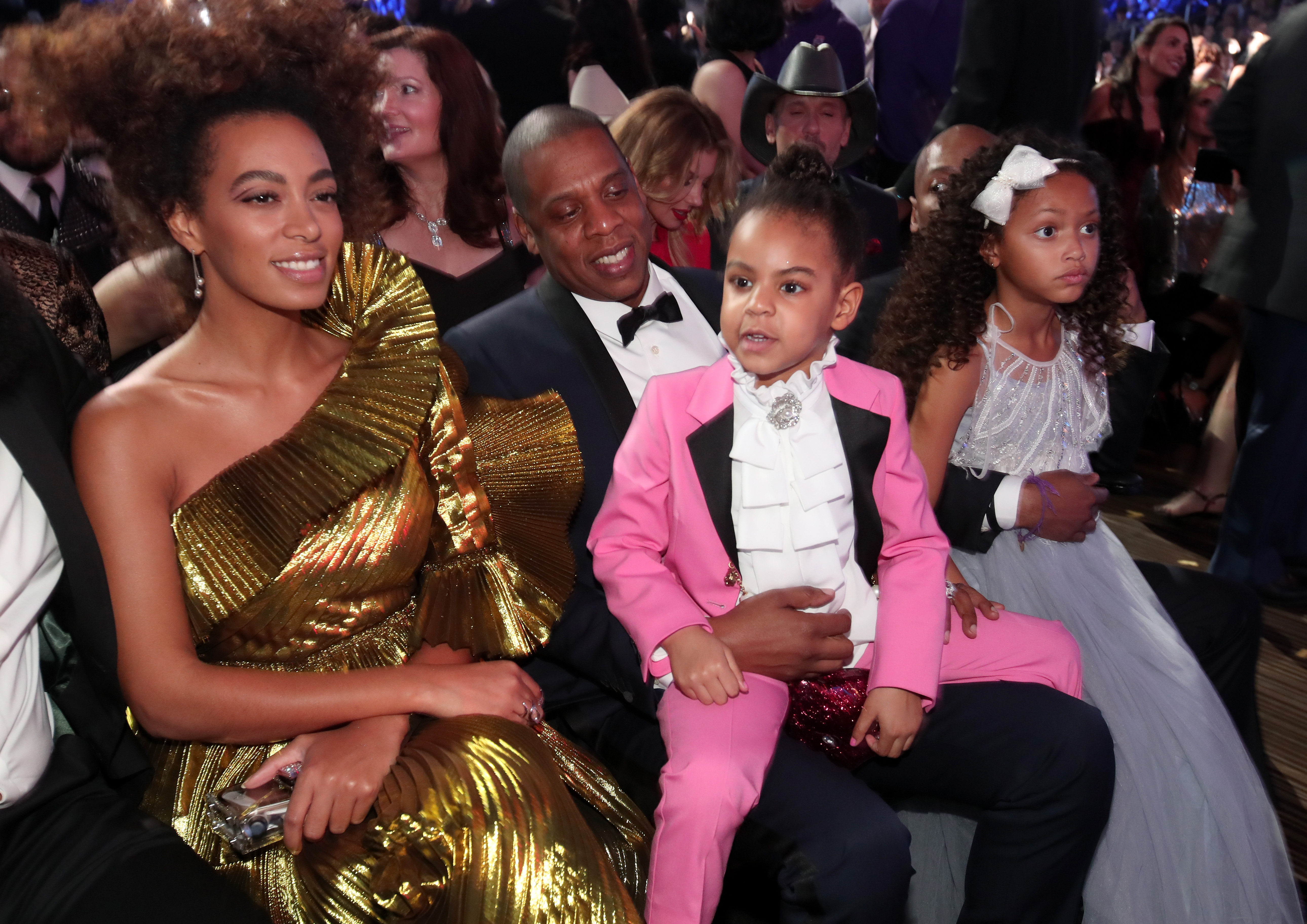 Blue Ivy Attends Lakers vs. Clippers Game with Father Jay-Z