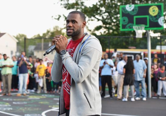 Sprite, LeBron James Unveil Refurbished Basketball Court In Akron