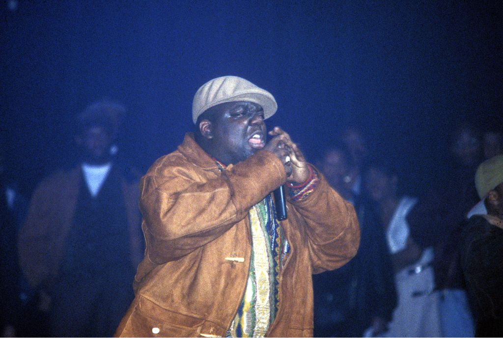 Notorious B.I.G. performs live