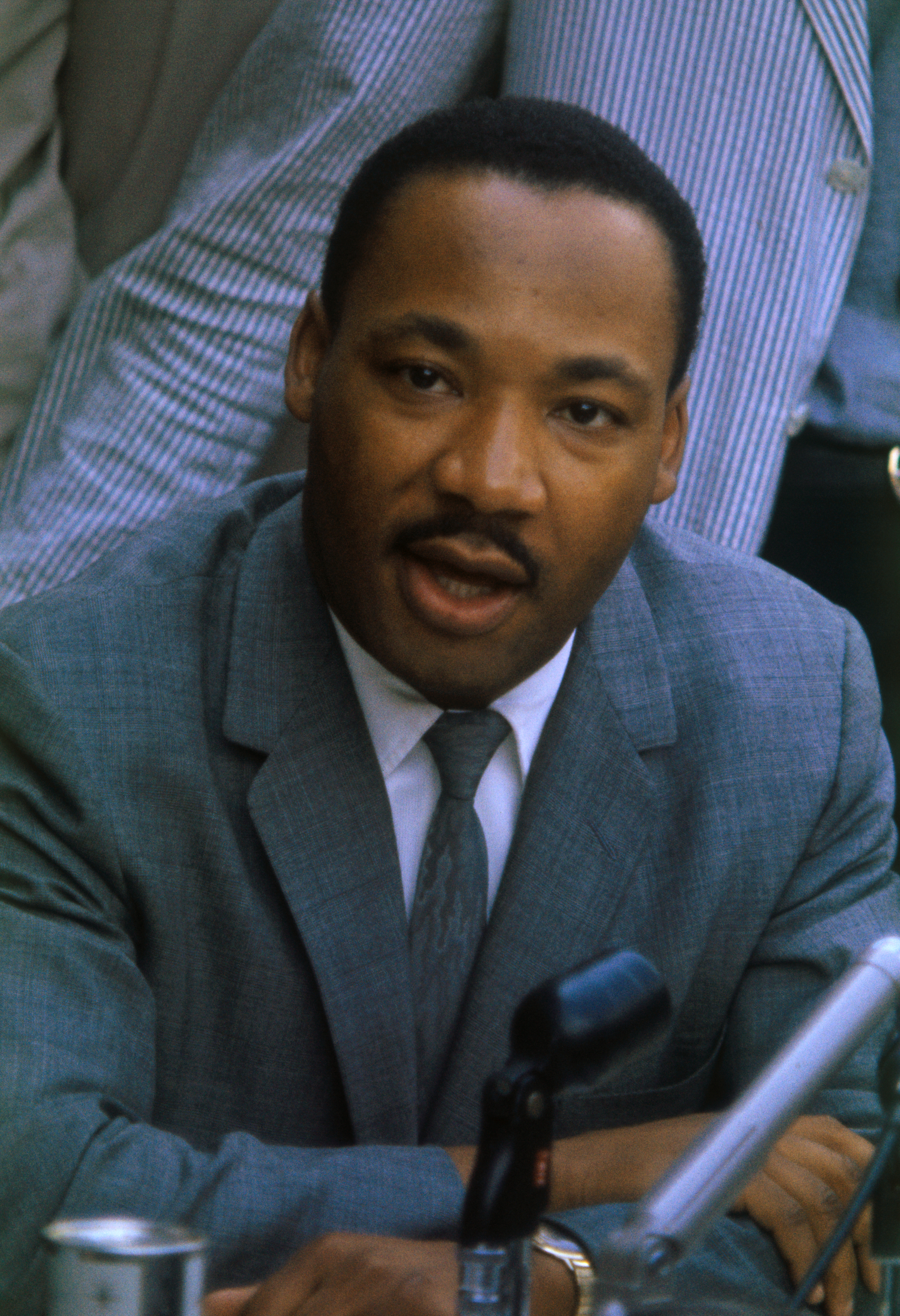 Martin Luther King, Jr. Speaking at News Conference