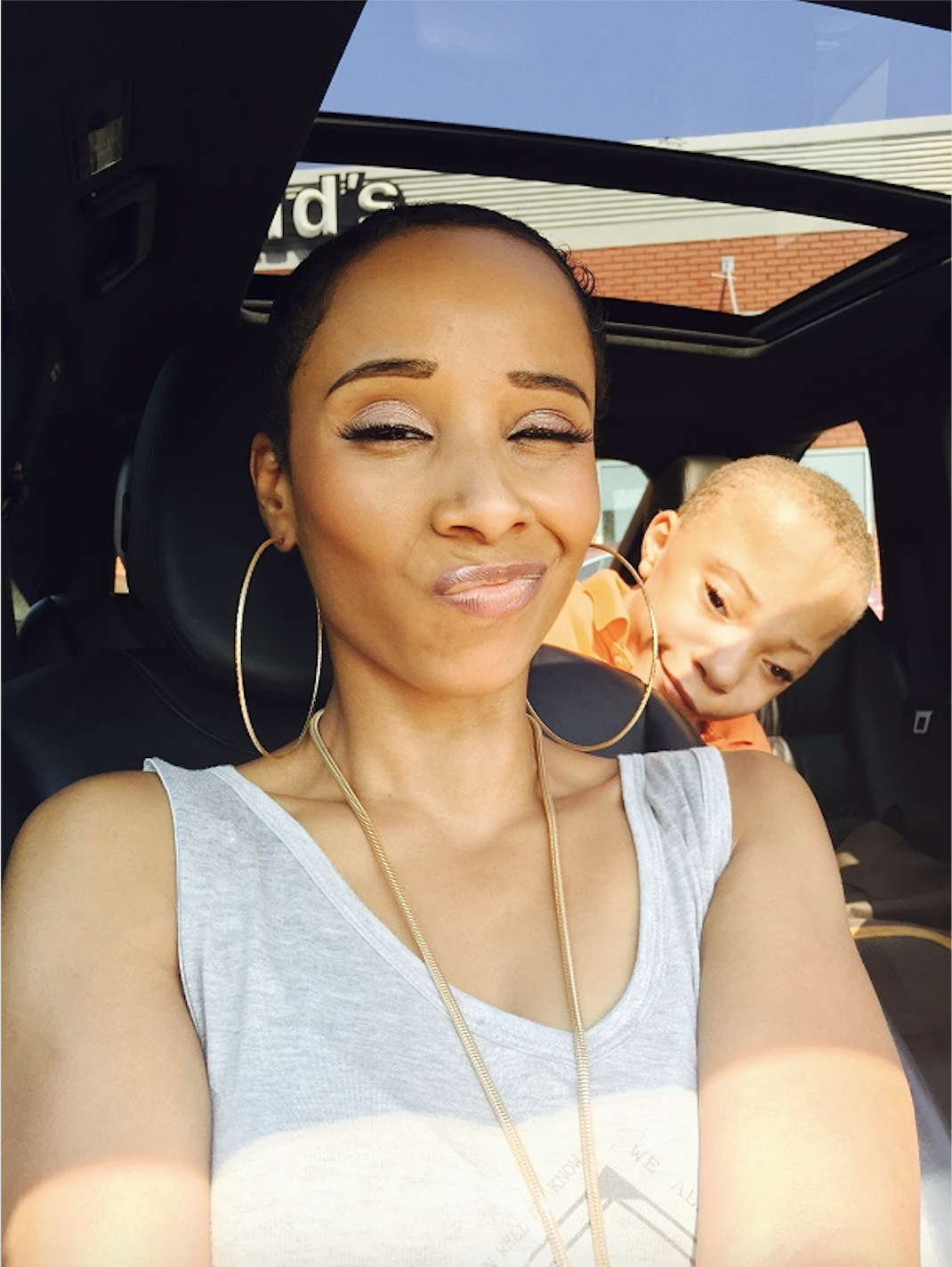 Vivian Green and son Jordan