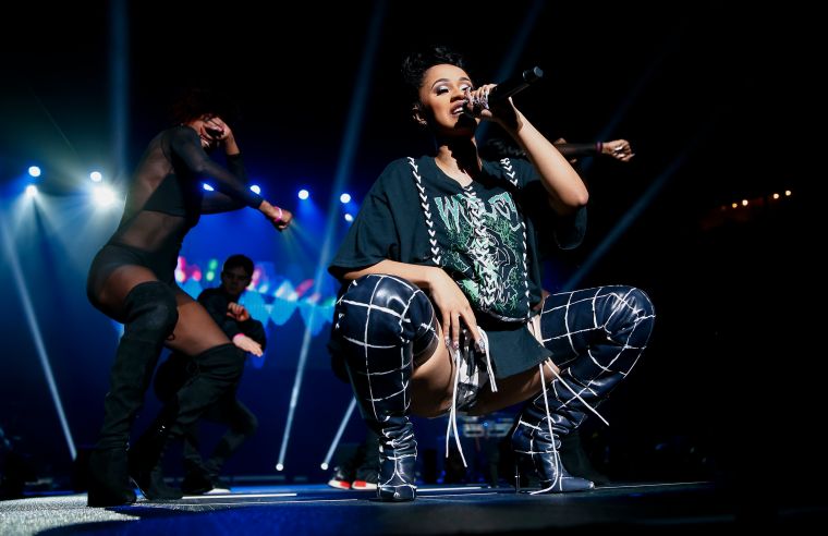 From the front, booty.