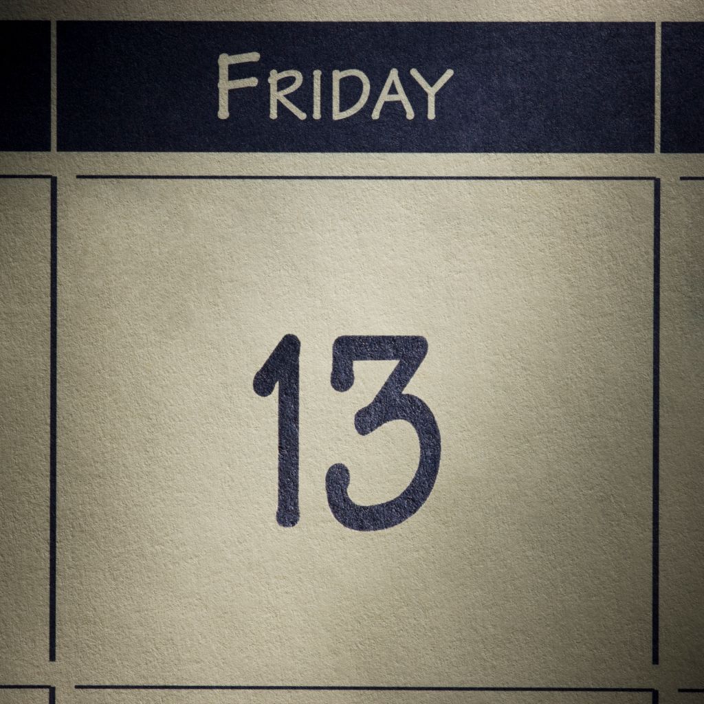 friday the 13th on a calendar