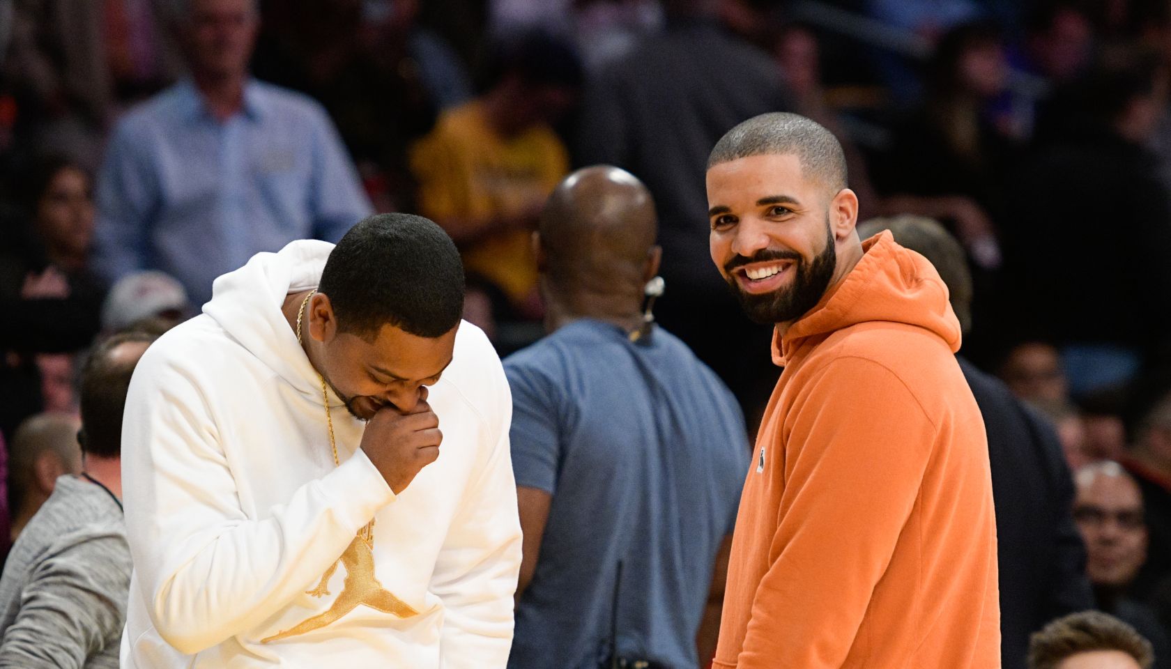 Celebrities At The Los Angeles Lakers Game