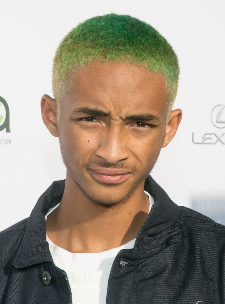 Jaden Smith squinting.
