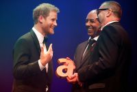 Prince Harry accepts Attitude Legacy Award on behalf of Princess Diana