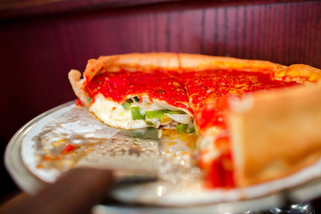 Chicago deep dish pizza