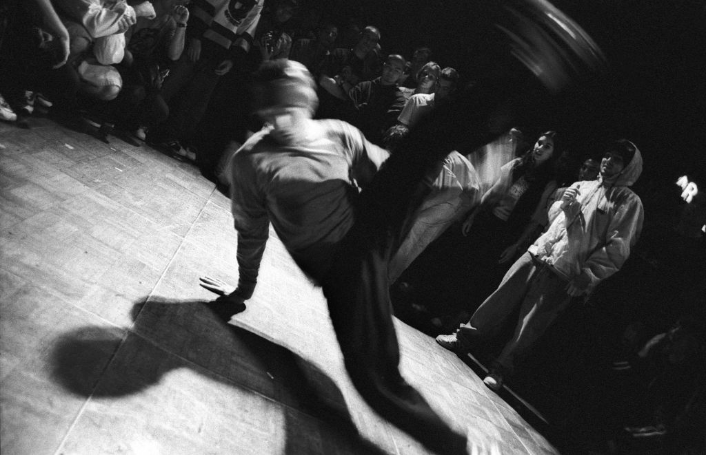 Break-dancer performing, Sydney Australia,