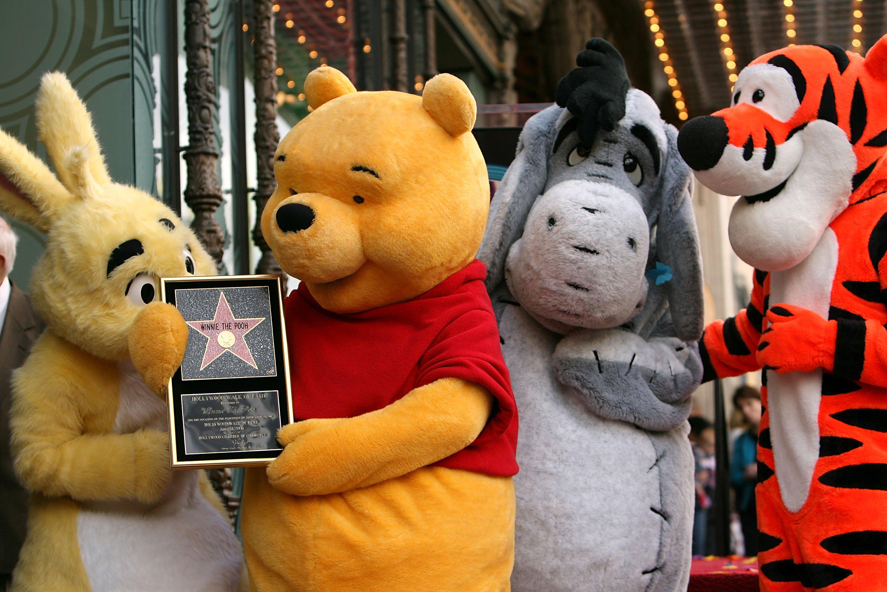 Winnie The Pooh Receives A Star On Hollywood Walk of Fame