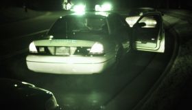 Police car during traffic stop