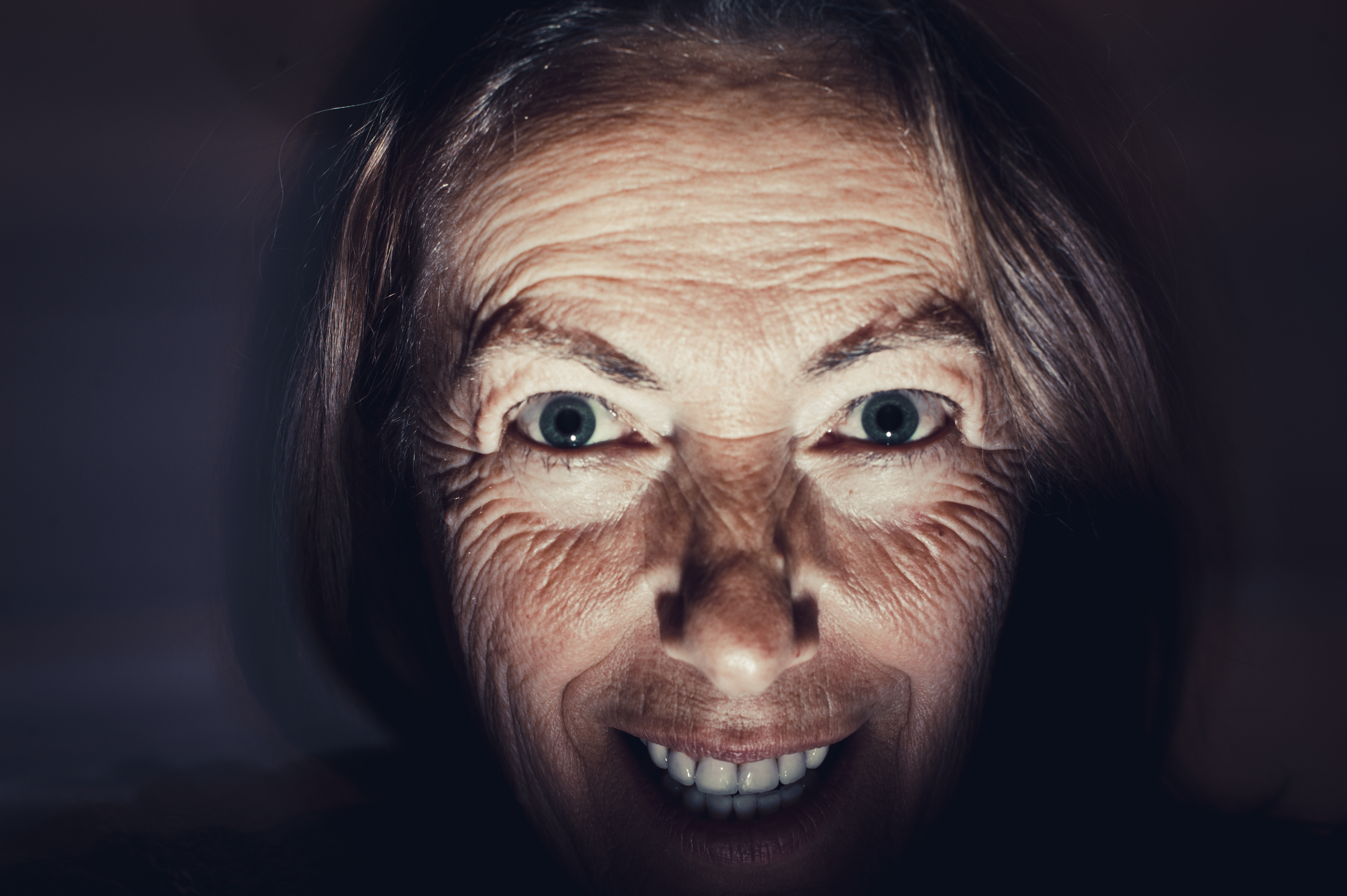 Portrait of Psychopath Woman
