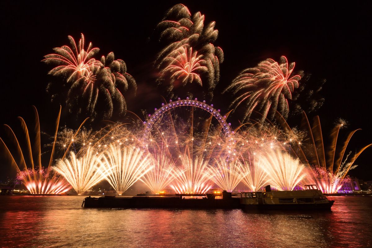 New year celebrations in London