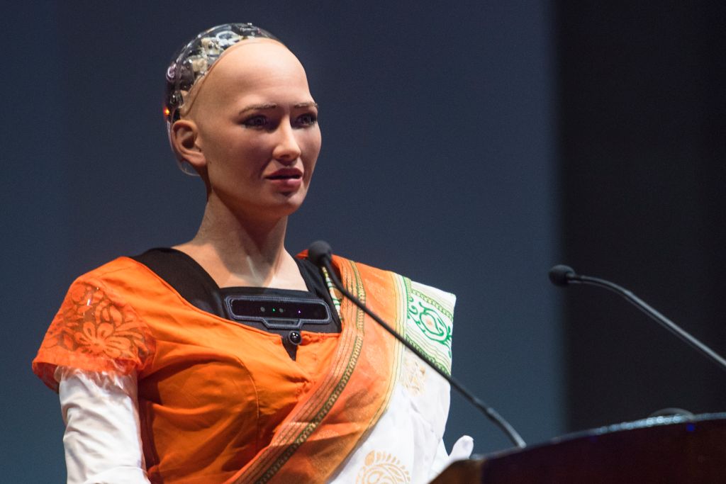 Humanoid Sophia Makes Her Indian Debut