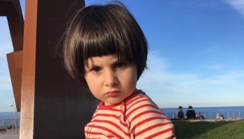 Little girl in angry