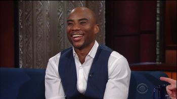 Charlamagne tha God during an appearance on CBS's 'The Late Show with Stephen Colbert.'