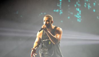 Drake performing at O2 Arena in London