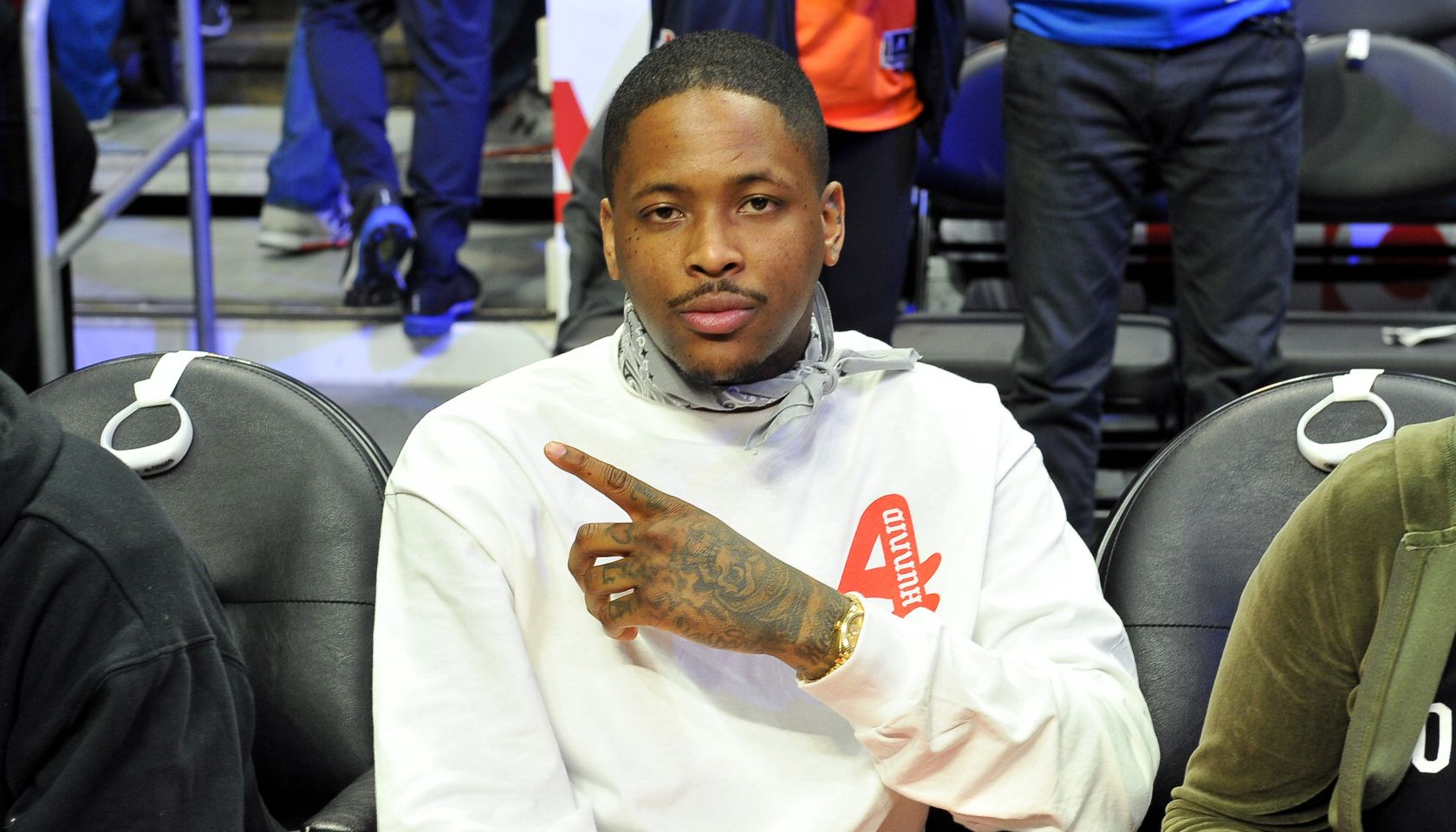 Celebrities At The Los Angeles Clippers Game
