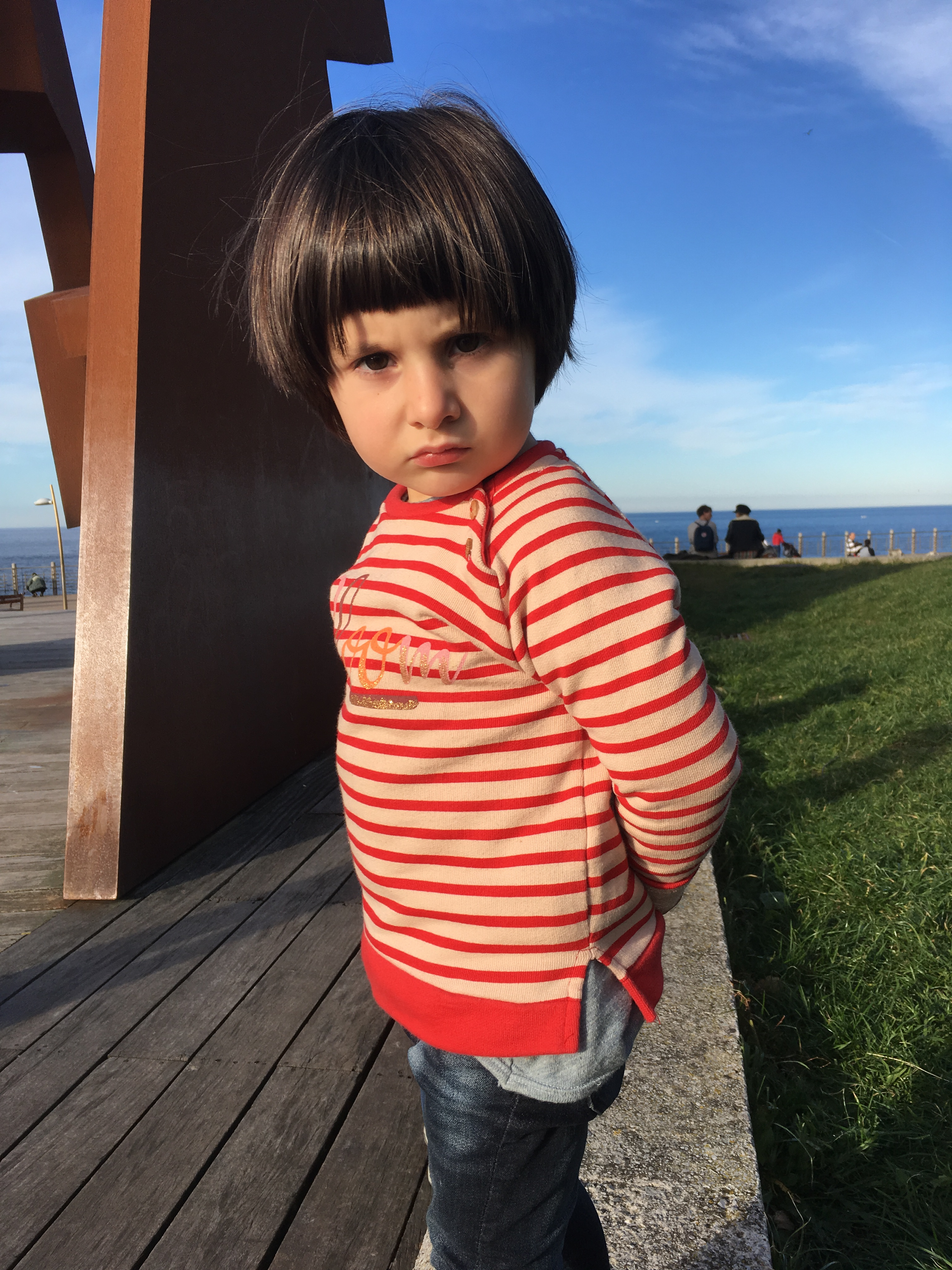 Little girl in angry