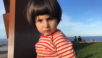 Little girl in angry