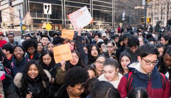 The National School Walkout, a 17 minute walkout by students...