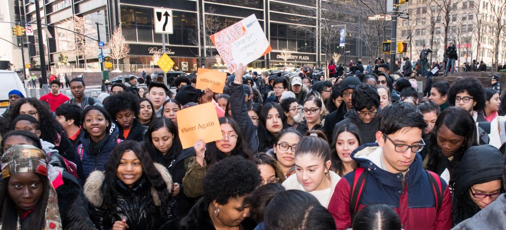 The National School Walkout, a 17 minute walkout by students...
