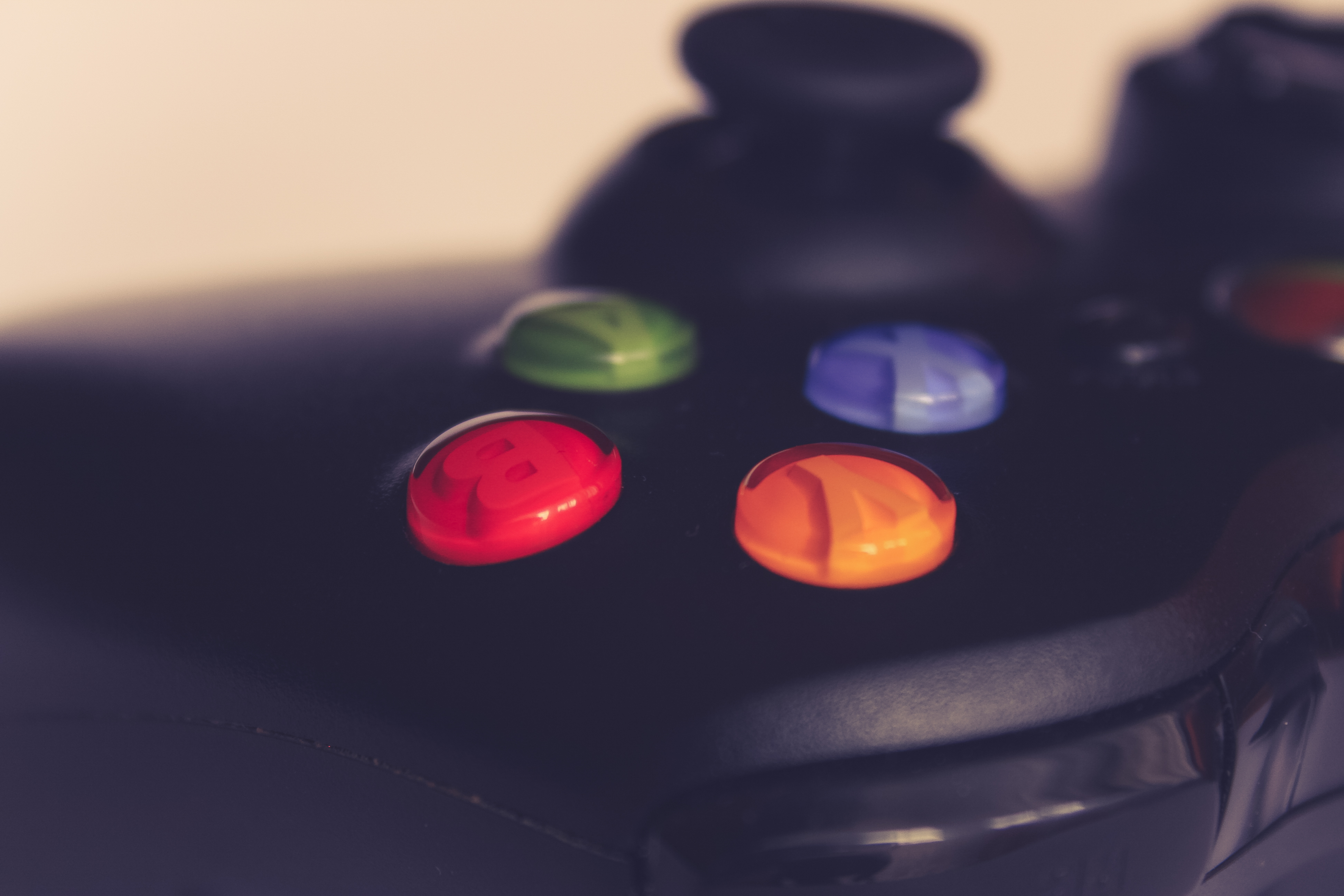 Close-Up Of Game Controller On Table