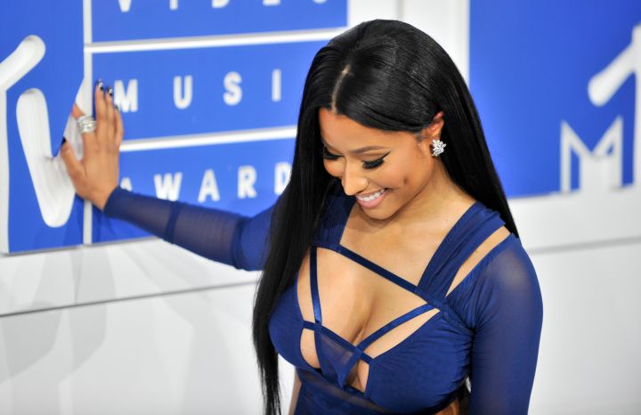 Nicki Shows Off A Little Cleavage