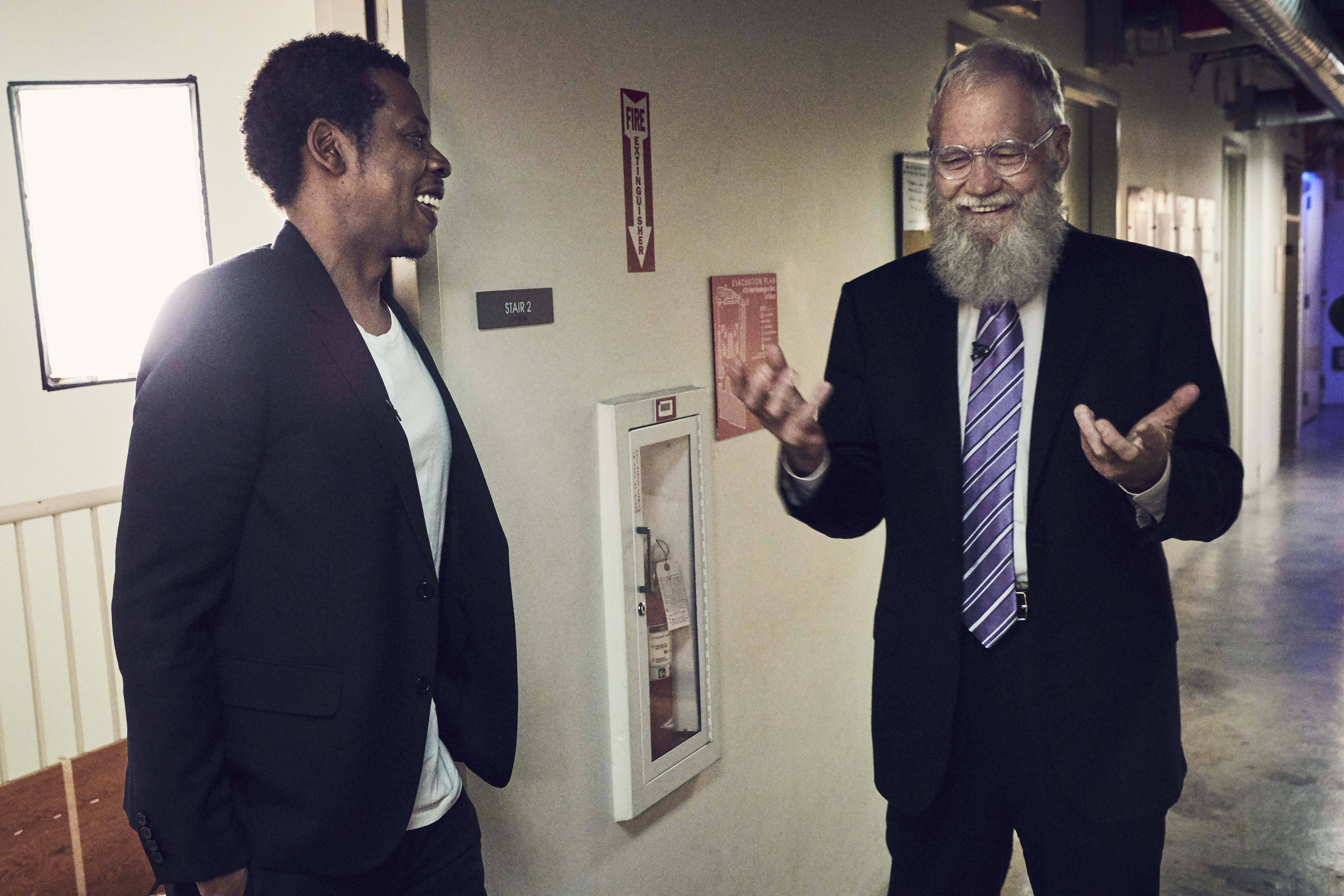Jay-Z with David Letterman 2