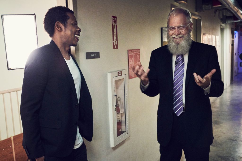 Jay-Z with David Letterman 2