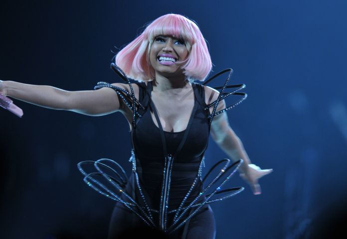 Nicki Minaj dancing and performing on stage in Washington DC