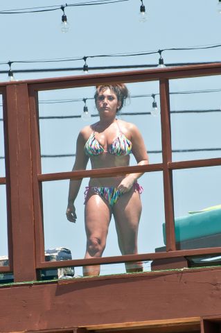 'Jersey Shore's Denna in a bikini at the beach in NJ