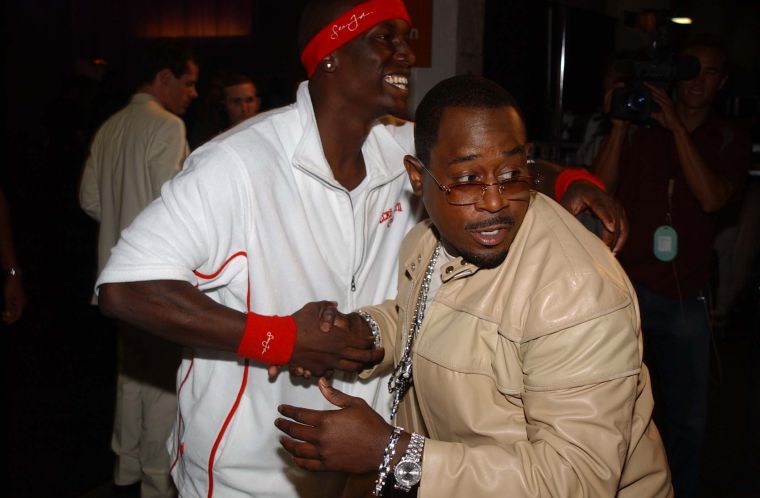 Kicking it with his boy Tyrese.