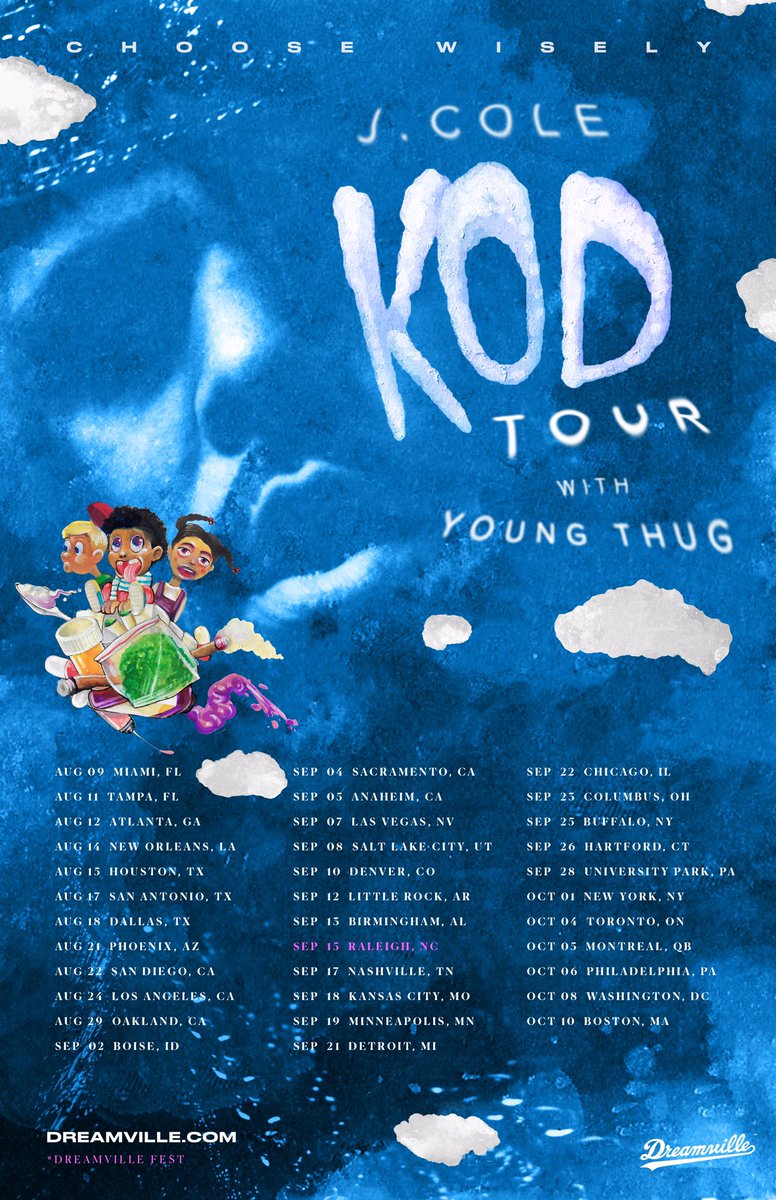 J. Cole Announces A 'KOD' Tour With Special Guest Young Thug | Hot 96.3