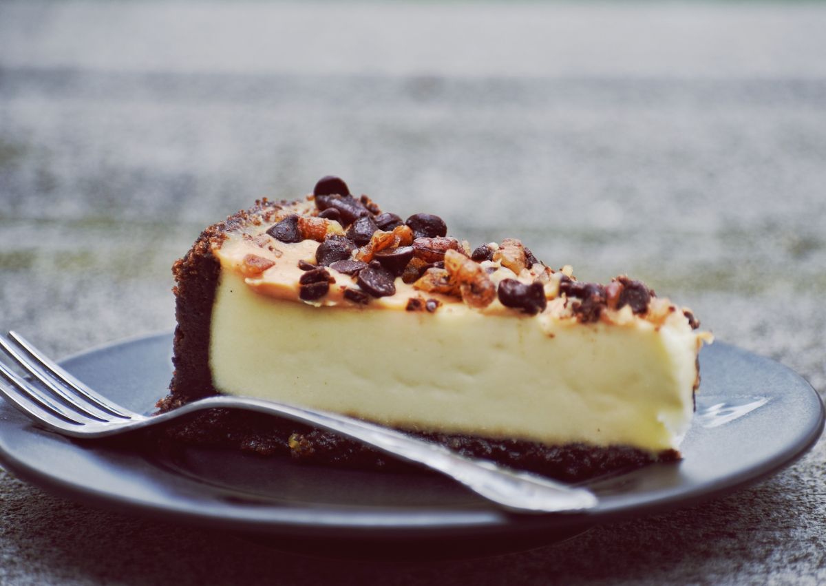 Close-Up Of Cake In Plate