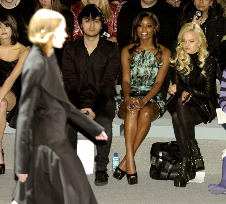 Front row at Fashion Week back in 2011.