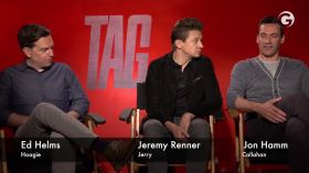 Ed Helms, Jeremy Renner and Jon Hamm