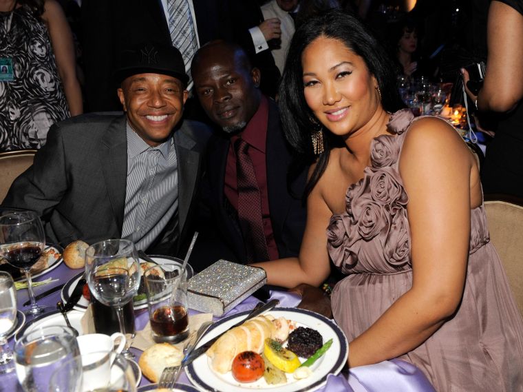 Kimora Lee Simmons, Russell Simmons & Djimon Honsou