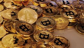 Physical version of Bitcoin coin aka virtual money.