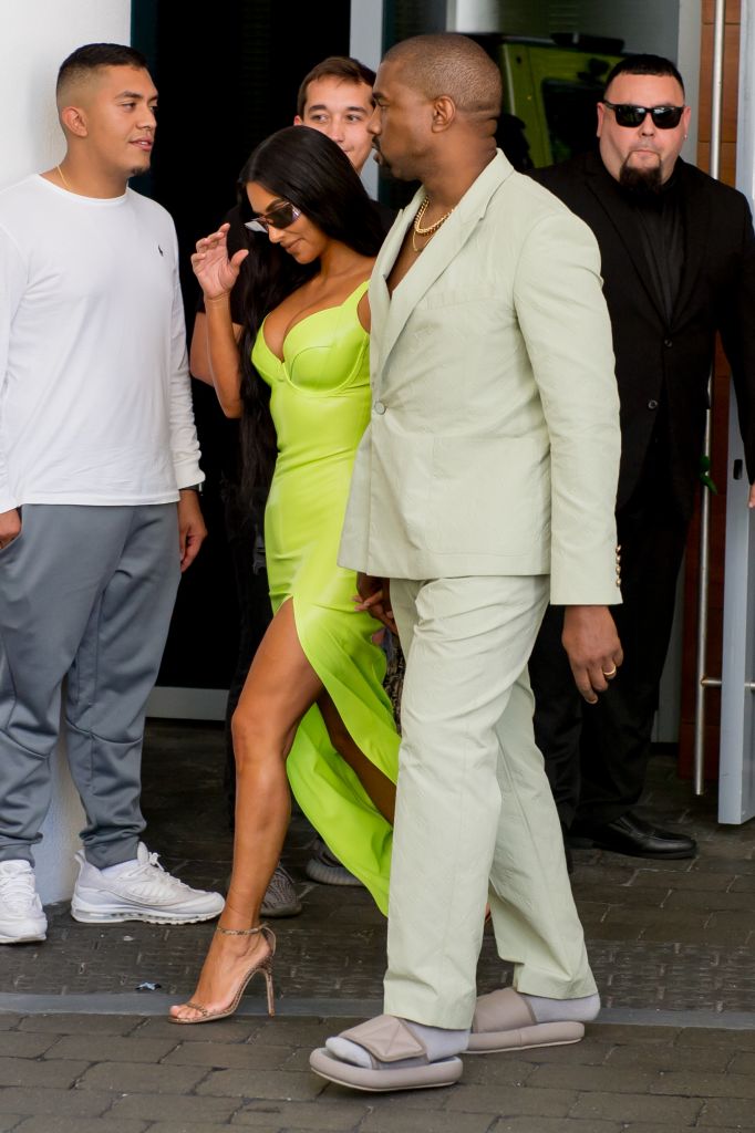 Kanye West & Kim Kardashian at 2 Chainz's wedding