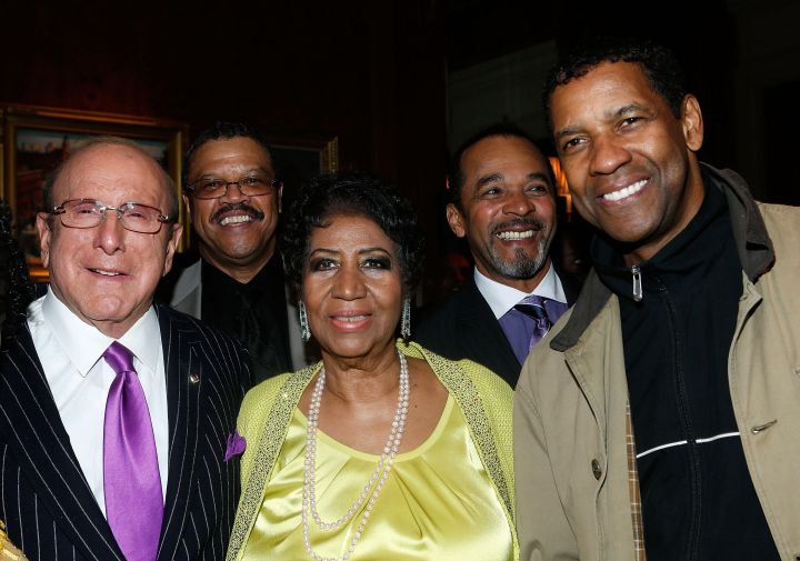 The Queen with Denzel Washington and Clive Davis