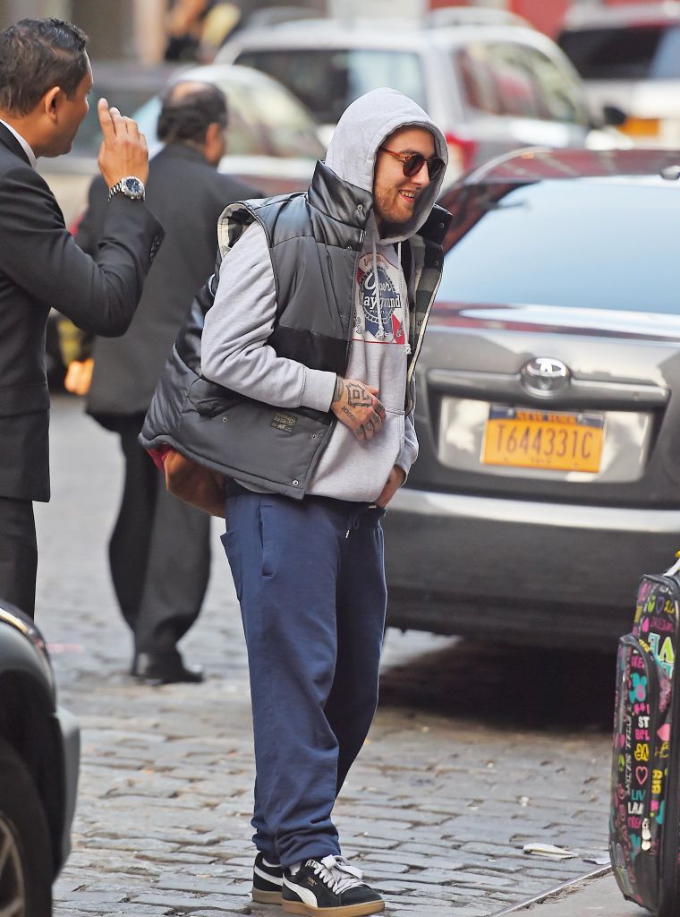 Mac Miller, all smiles in Soho