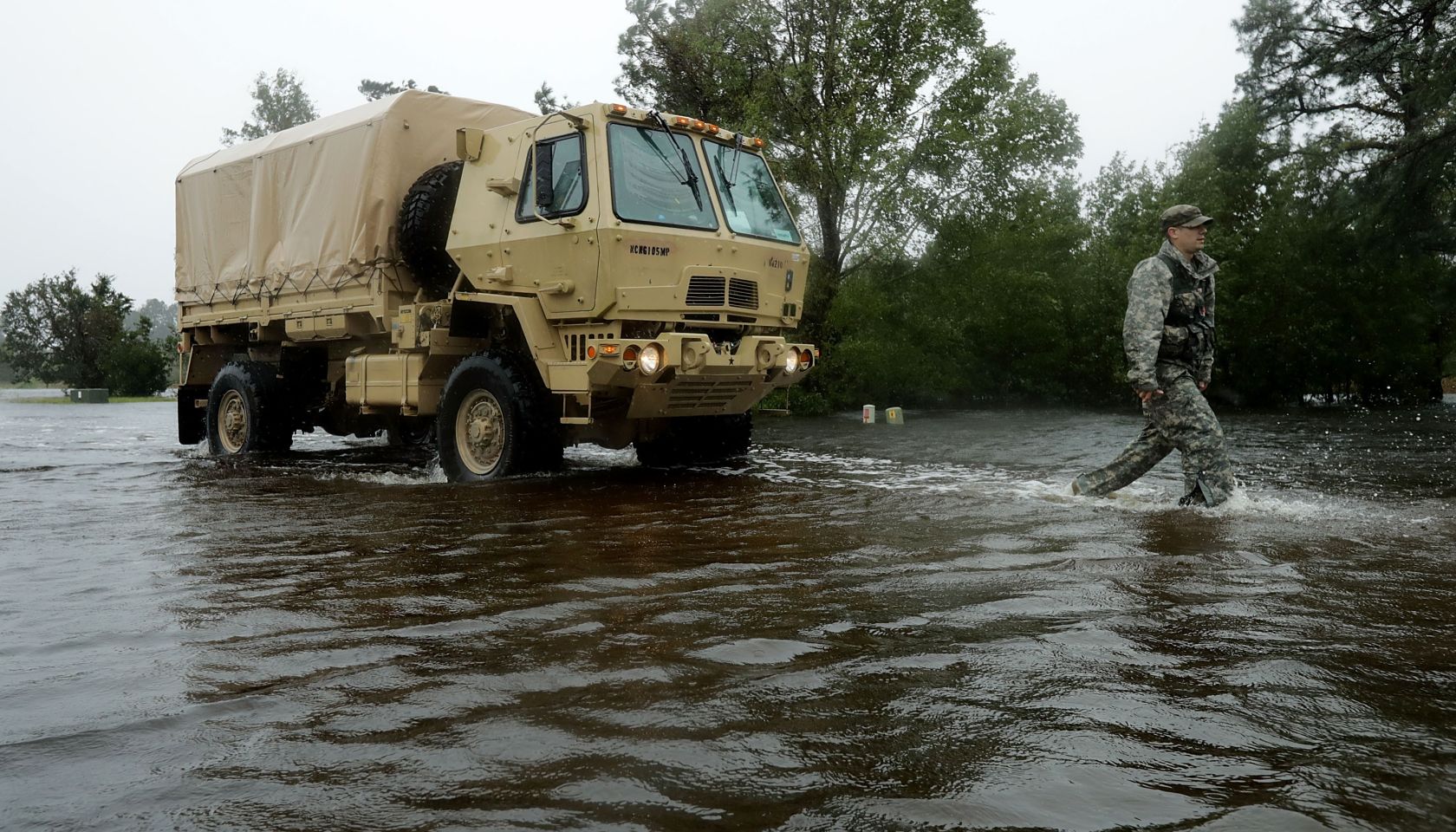 Hurricane Florence Slams Into Coast Of Carolinas